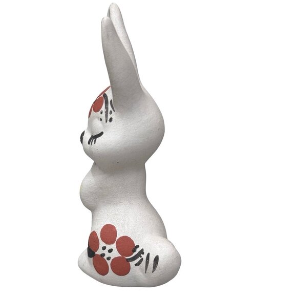 Vintage Acoma Pueblo Pottery Bunny Rabbit Signed Chino 3.5" Tall New Mexico Mini - Picture 2 of 7